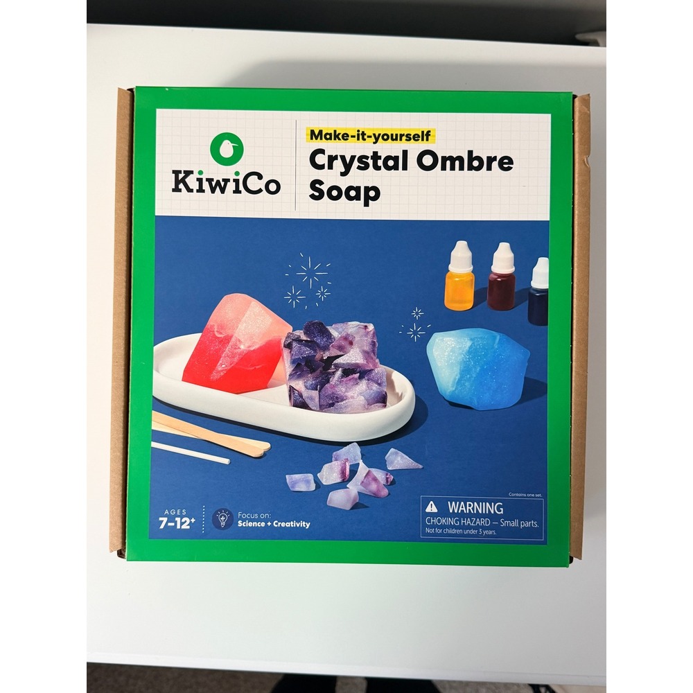 KiwiCo Crystal Ombre Soap Making Kit STEM DIY Craft Ages 7-12 NEW‎